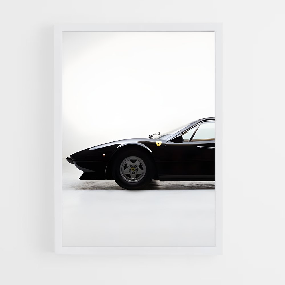 Poster Ferrari Noir 308 (vue 3)